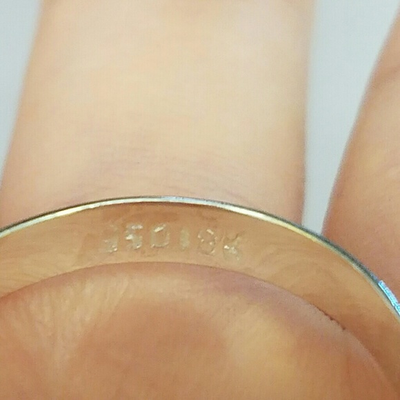 Peru 950 Sterling Silver 18K Gold Women Men Ring11 - Picture 6 of 6